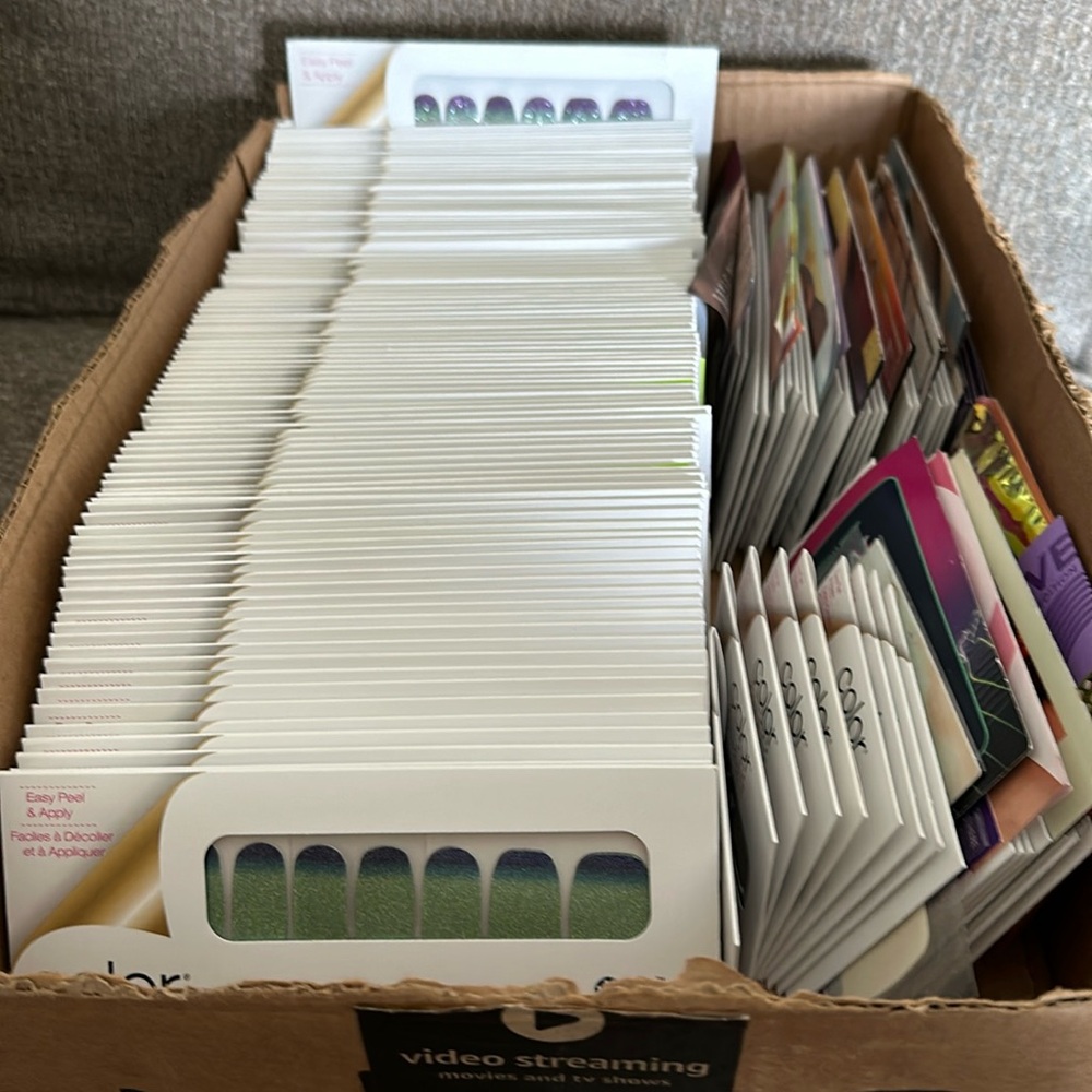 Huge lot of Color Street nail strips! 99 sets & 11 ColorPlay sets (some partial)